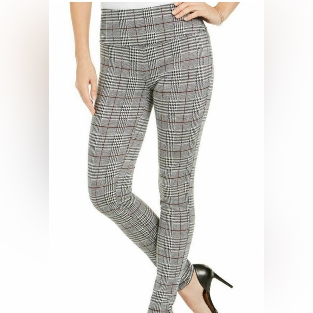 IN EXCELLENT CONDITION! INC INTERNATIONAL CONCEPTS GLEN PLAID LEGGINGS SIZE S